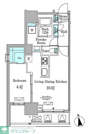 ミリアレジデンス新宿御苑の物件間取画像